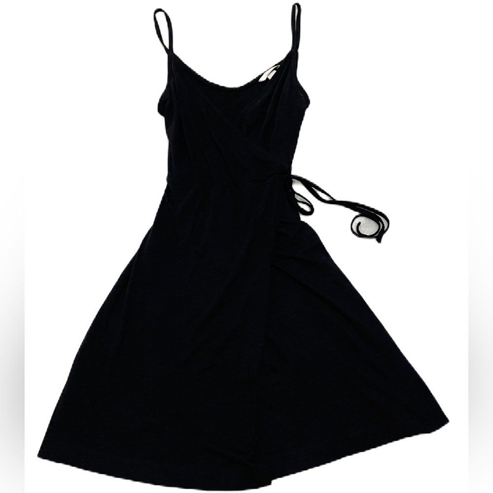 Black Dress || H&M || Faux Wrap dress